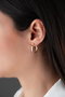 Heliophilia Silver Pendientes de Plata de Ley con Recubrimiento de Oro